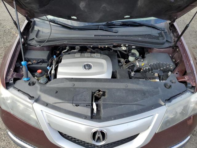 2HNYD2H61BH505100 - 2011 ACURA MDX TECHNOLOGY 勃艮第红 照片 12