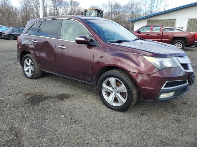 2HNYD2H61BH505100 - 2011 ACURA MDX TECHNOLOGY 勃艮第红 照片 4