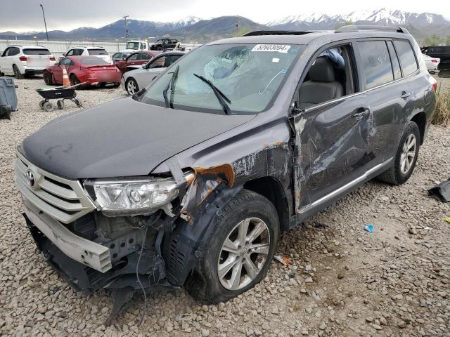 5TDZA3EH3CS029854 - 2012 TOYOTA HIGHLANDER BASE GRAY photo 1