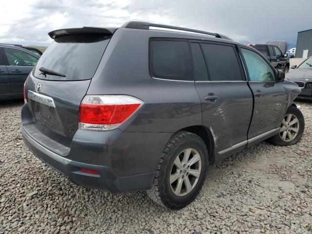 5TDZA3EH3CS029854 - 2012 TOYOTA HIGHLANDER BASE GRAY photo 3