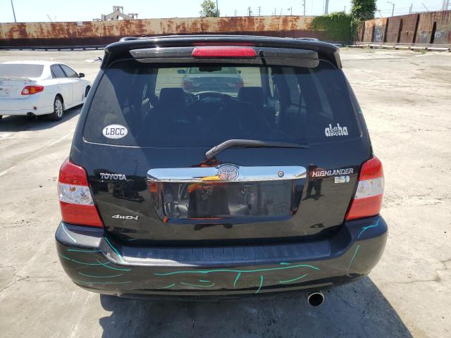 JTEHW21A870044645 - 2007 TOYOTA HIGHLANDER HYBRID BLACK photo 6