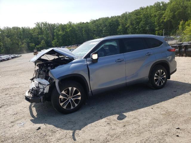5TDGZRBH1NS191153 - 2022 TOYOTA HIGHLANDER XLE Կապույտ լուսանկար 1
