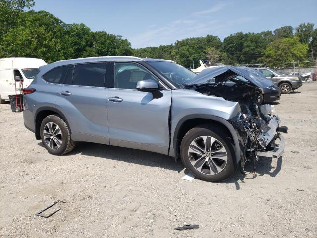 5TDGZRBH1NS191153 - 2022 TOYOTA HIGHLANDER XLE Կապույտ լուսանկար 4