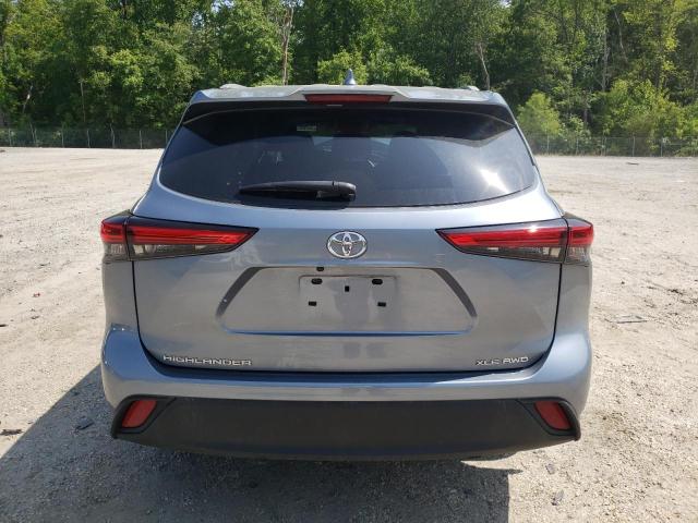 5TDGZRBH1NS191153 - 2022 TOYOTA HIGHLANDER XLE Կապույտ լուսանկար 6