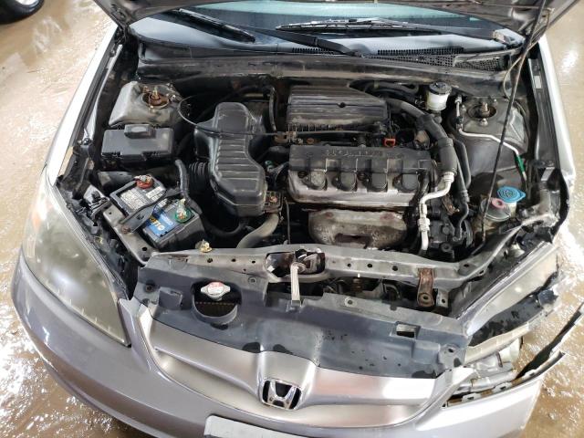 1HGES16355L010442 - 2005 HONDA CIVIC DX VP GRAY photo 11