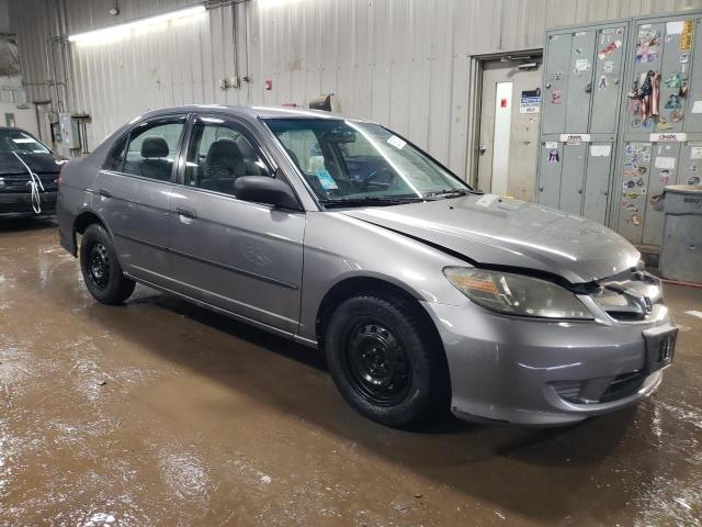 1HGES16355L010442 - 2005 HONDA CIVIC DX VP GRAY photo 4
