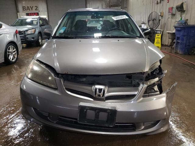 1HGES16355L010442 - 2005 HONDA CIVIC DX VP GRAY photo 5