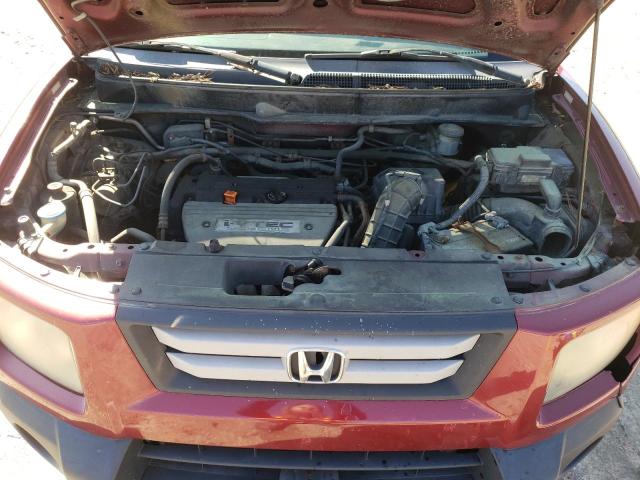 5J6YH28767L011242 - 2007 HONDA ELEMENT EX Bordo foto 12