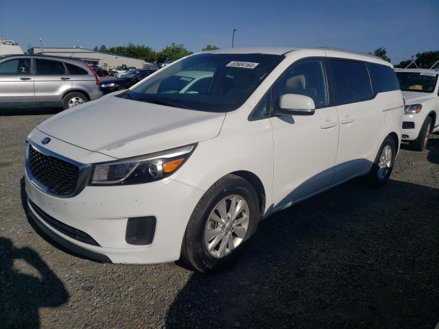 KNDMB5C18G6151897 - 2016 KIA SEDONA LX WHITE photo 1