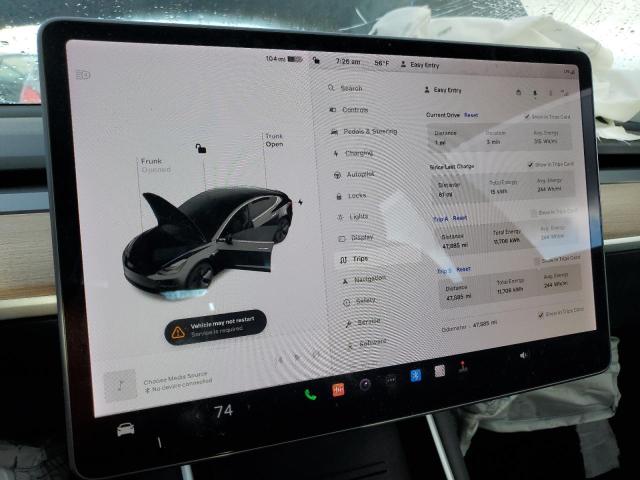 5YJ3E1EA6KF424633 - 2019 TESLA MODEL 3 BLACK photo 9