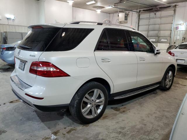 4JGDA5HB1DA156075 - 2013 MERCEDES-BENZ ML 350 4MATIC WHITE photo 3