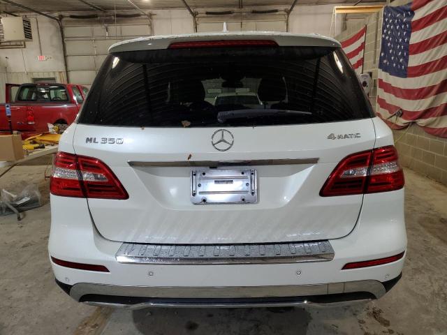 4JGDA5HB1DA156075 - 2013 MERCEDES-BENZ ML 350 4MATIC WHITE photo 6