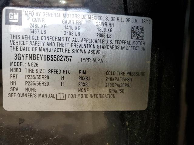 3GYFNBEY0BS582757 - 2011 CADILLAC SRX PERFORMANCE COLLECTION BLACK photo 13