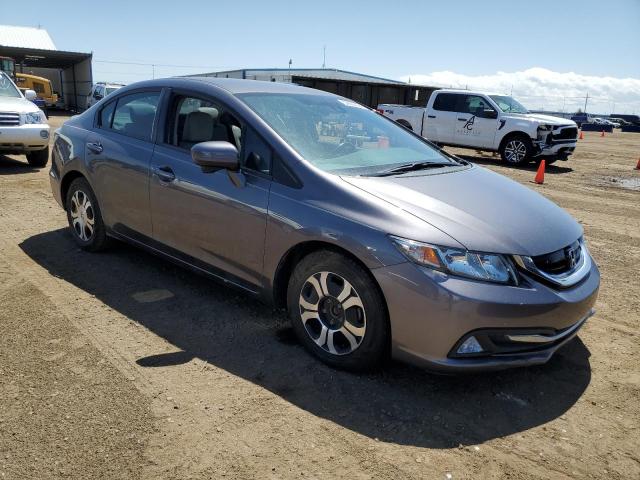 19XFB4F26FE002002 - 2015 HONDA CIVIC HYBRID GRAY photo 4