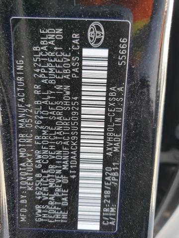 4T1DAACK9SU509254 - 2025 TOYOTA CAMRY XSE BLACK photo 13