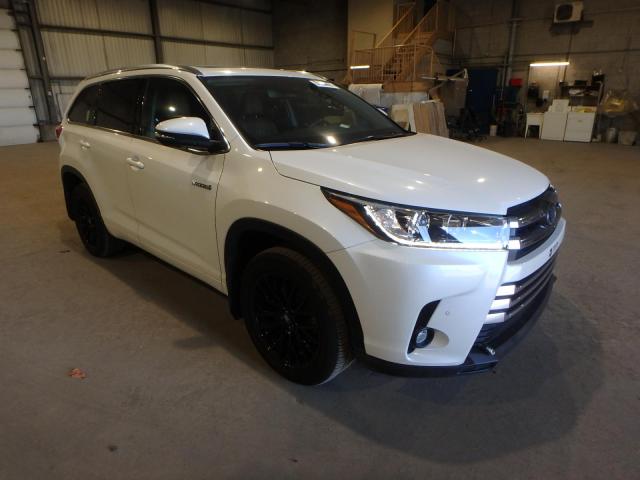 5TDDGRFH3KS062281 - 2019 TOYOTA HIGHLANDER HYBRID LIMITED WHITE photo 1