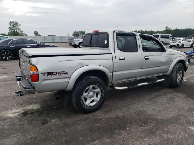 5TEGN92N12Z041754 - 2002 TOYOTA TACOMA DOUBLE CAB PRERUNNER SILVER photo 3