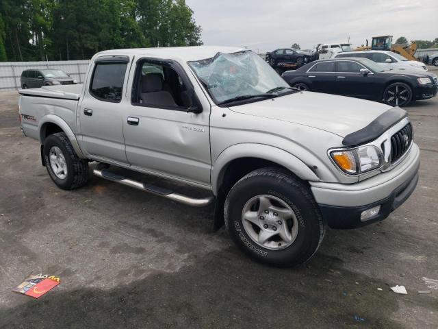 5TEGN92N12Z041754 - 2002 TOYOTA TACOMA DOUBLE CAB PRERUNNER SILVER photo 4