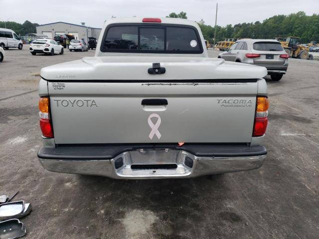 5TEGN92N12Z041754 - 2002 TOYOTA TACOMA DOUBLE CAB PRERUNNER SILVER photo 6