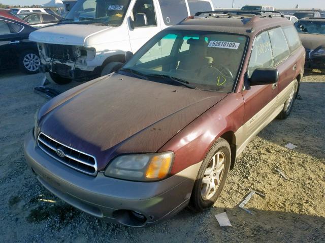 4S3BH665916656672 - 2001 SUBARU LEGACY OUTBACK  photo 2