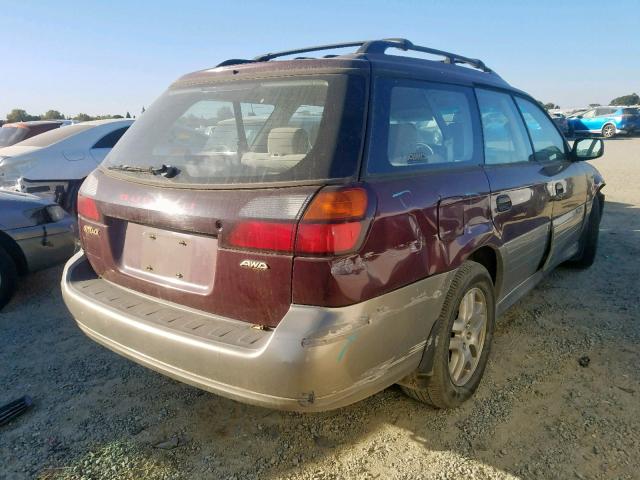 4S3BH665916656672 - 2001 SUBARU LEGACY OUTBACK  photo 4