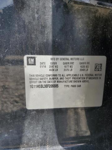 1G11H5SL3EF206685 - 2014 CHEVROLET MALIBU LTZ 黑色 照片 12