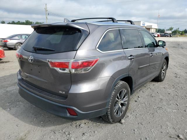 5TDKKRFH9GS502100 - 2016 TOYOTA HIGHLANDER XLE GRAY photo 3