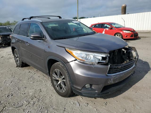 5TDKKRFH9GS502100 - 2016 TOYOTA HIGHLANDER XLE GRAY photo 4