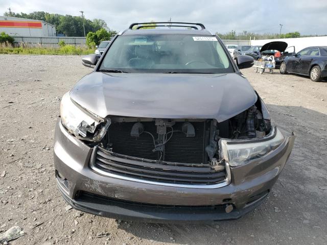 5TDKKRFH9GS502100 - 2016 TOYOTA HIGHLANDER XLE GRAY photo 5