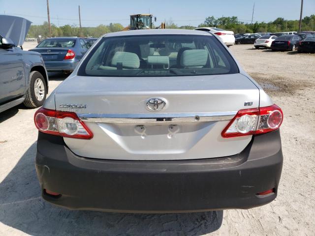 2T1BU4EE1DC117008 - 2013 TOYOTA COROLLA BASE SILVER photo 6