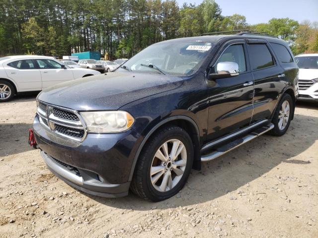 1D4RE4GG1BC599398 - 2011 DODGE DURANGO CREW BLUE photo 1