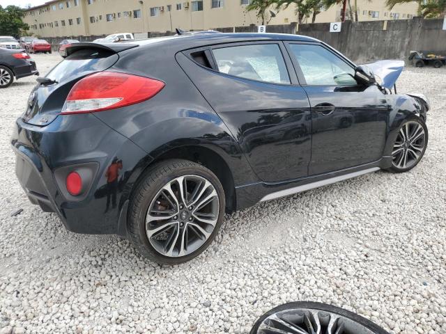 KMHTC6AE6GU274657 - 2016 HYUNDAI VELOSTER TURBO BLACK photo 3