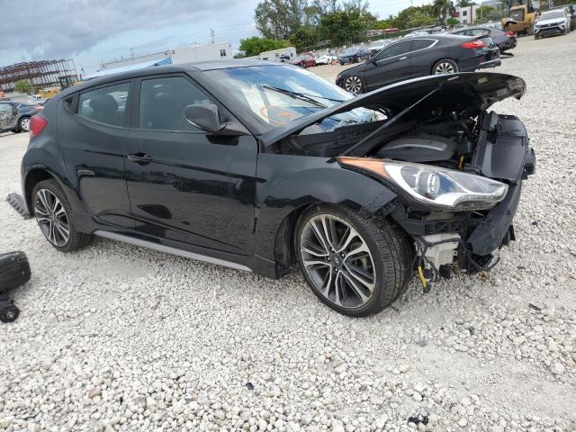 KMHTC6AE6GU274657 - 2016 HYUNDAI VELOSTER TURBO BLACK photo 4