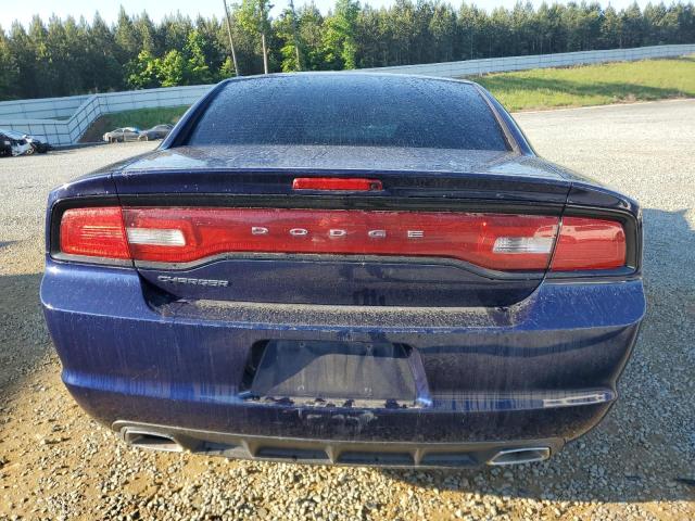 2C3CDXBG8EH108376 - 2014 DODGE CHARGER SE BLUE photo 6