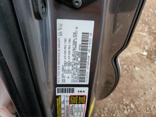 3TYSZ5AN6NT091838 - 2022 TOYOTA TACOMA ACCESS CAB შავი ფოტო 12