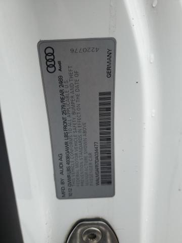 WAUVGAFR7DA034477 - 2013 AUDI S5 PRESTIGE WHITE photo 13