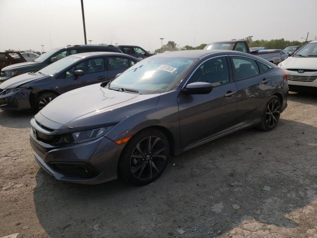 2HGFC2F89KH595649 - 2019 HONDA CIVIC SPORT GRAY photo 1