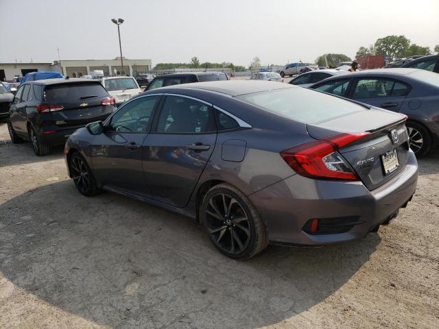 2HGFC2F89KH595649 - 2019 HONDA CIVIC SPORT GRAY photo 2