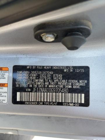 JF1ZNAA10G9705480 - 2016 TOYOTA SCION FR-S 银色 照片 12