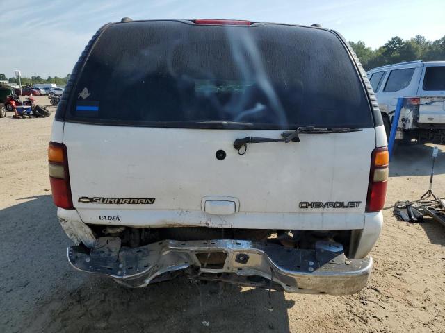 3GNFK16T81G203623 - 2001 CHEVROLET SUBURBAN K1500 WHITE photo 6