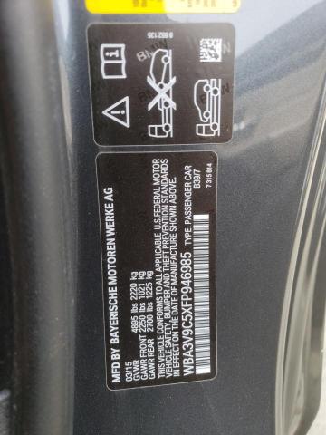 WBA3V9C5XFP946985 - 2015 BMW 428 XI GRAY photo 12