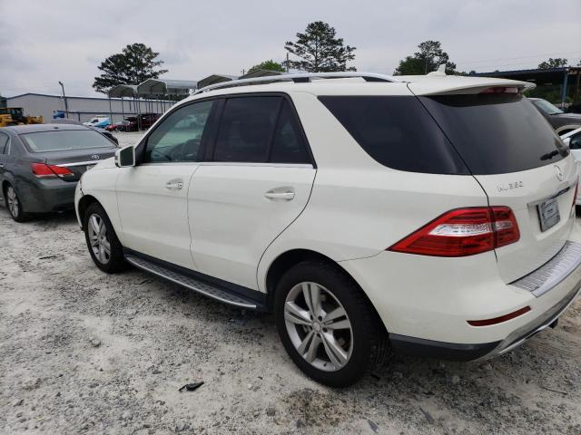 4JGDA5HB5DA194540 - 2013 MERCEDES-BENZ ML 350 4MATIC WHITE photo 2
