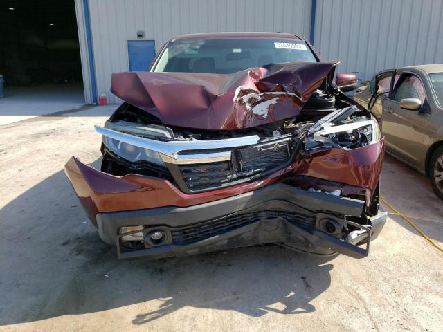 5FPYK3F68JB002311 - 2018 HONDA RIDGELINE RTL MAROON photo 5