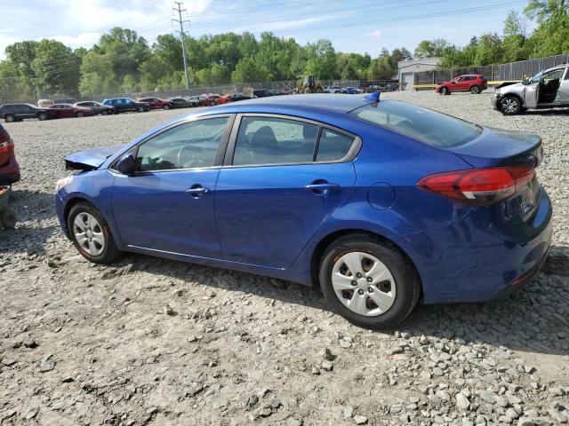 3KPFK4A72JE175186 - 2018 KIA FORTE LX BLUE photo 2