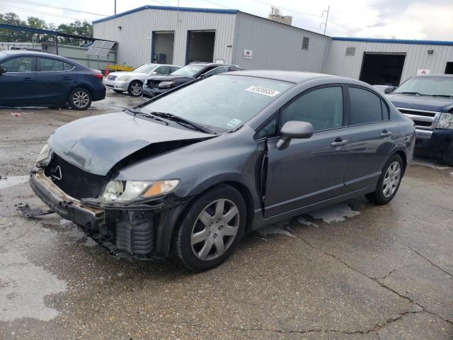 19XFA1F52BE038713 - 2011 HONDA CIVIC LX GRAY photo 1