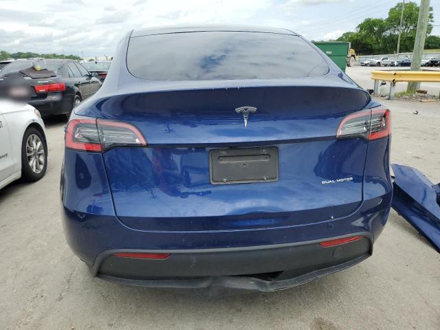 5YJYGDEEXMF106571 - 2021 TESLA MODEL Y BLUE photo 6