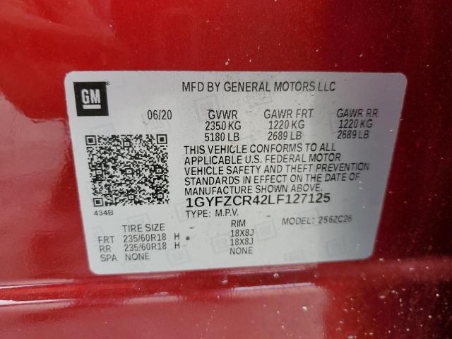 1GYFZCR42LF127125 - 2020 CADILLAC XT4 PREMIUM LUXURY RED photo 13