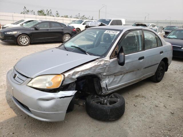 2HGES16301H925352 - 2001 HONDA CIVIC DX SILVER photo 1