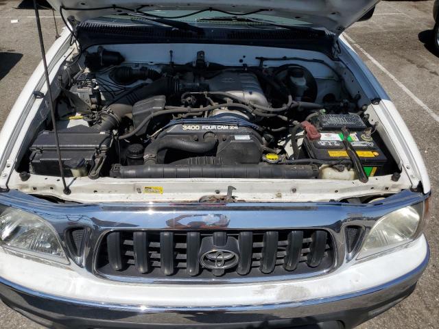 5TEGN92N14Z411524 - 2004 TOYOTA TACOMA DOUBLE CAB PRERUNNER WHITE photo 11