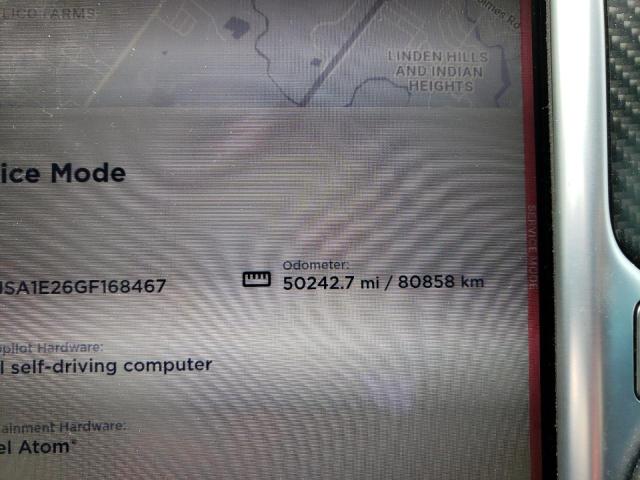 5YJSA1E26GF168467 - 2016 TESLA MODEL S Մոխրագույն լուսանկար 9